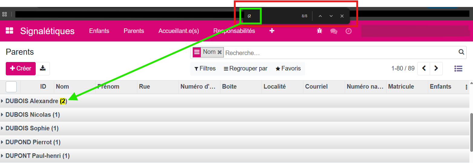 image1 recherche ctrl f doublon