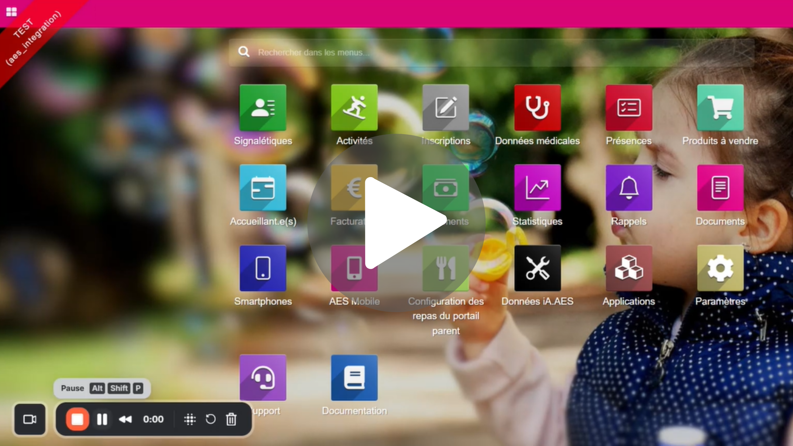 Vidéo de formation menu statistique