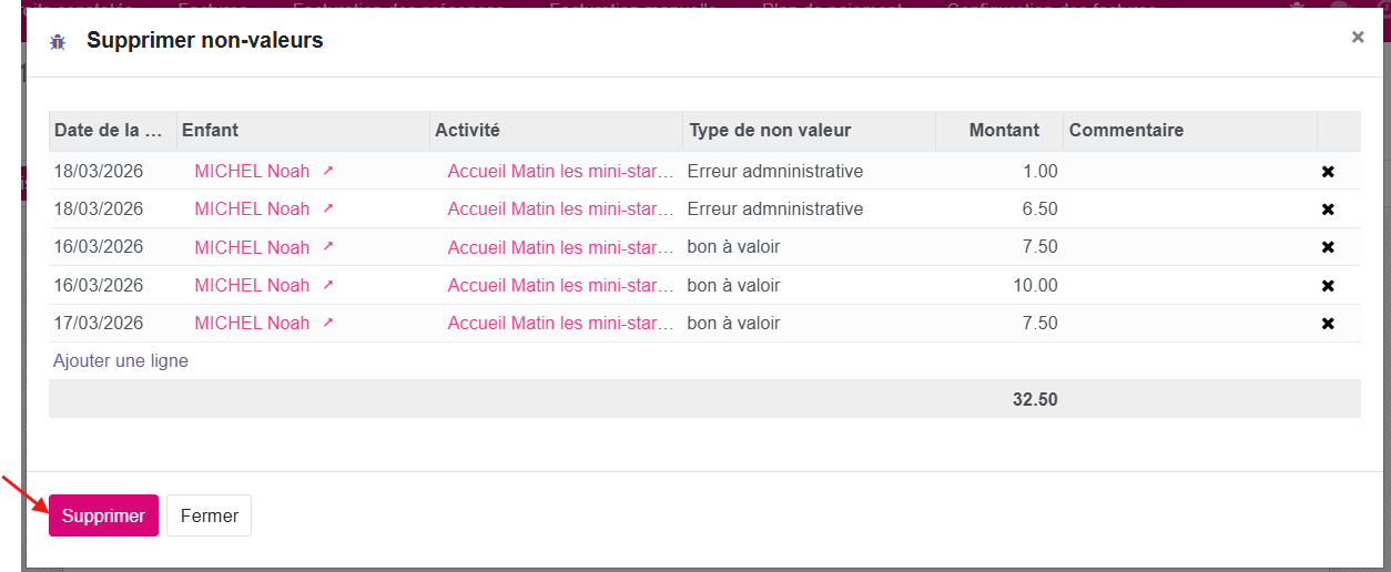 non-valeur