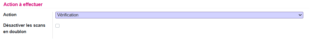 Vérification présence 2 