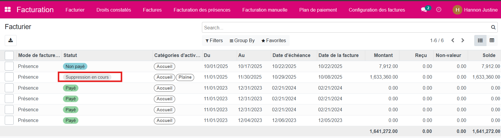 Création du facturier 2