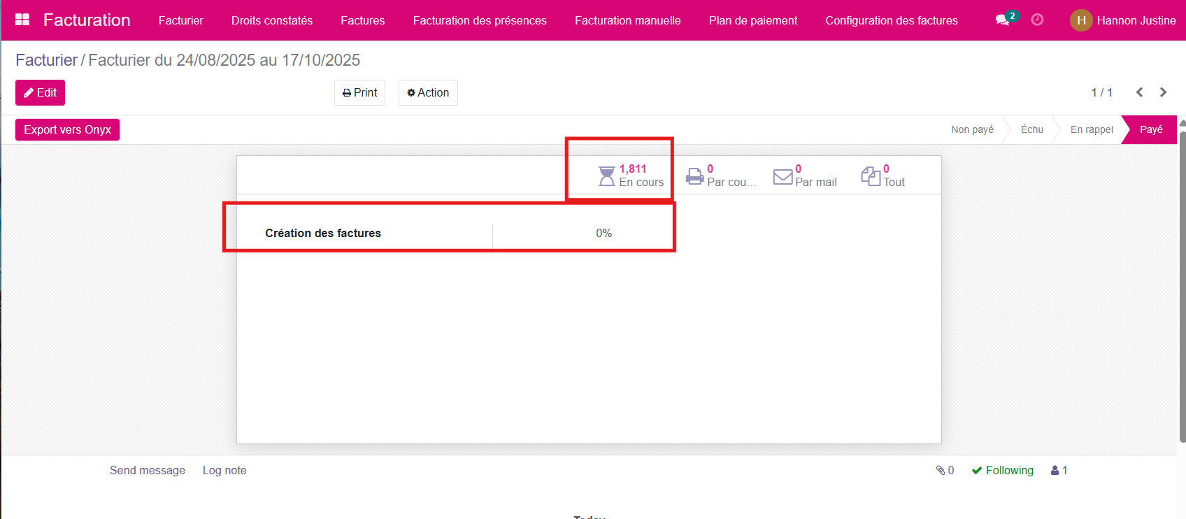 Création du facturier 1