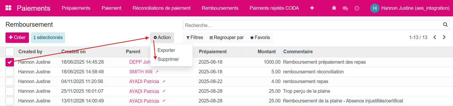 remboursement