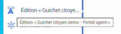 Accès à l'édition backoffice Agent