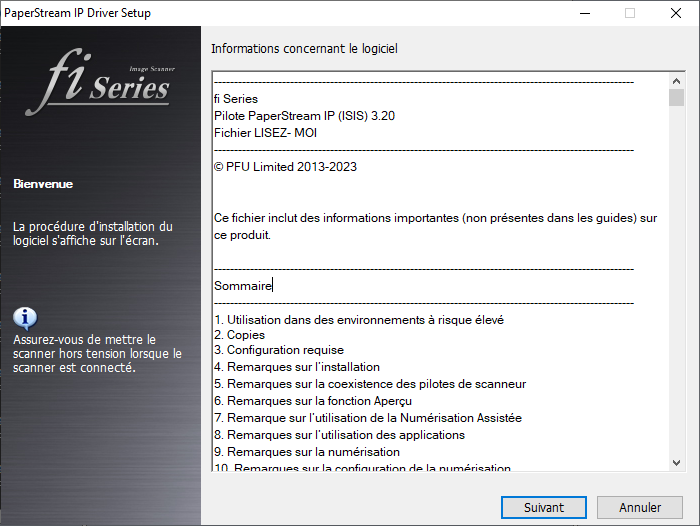 Installation du driver 1