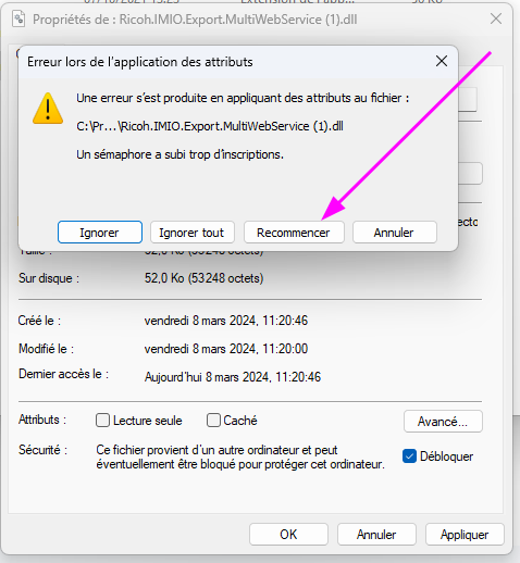 Activation de l'Export Connector 3